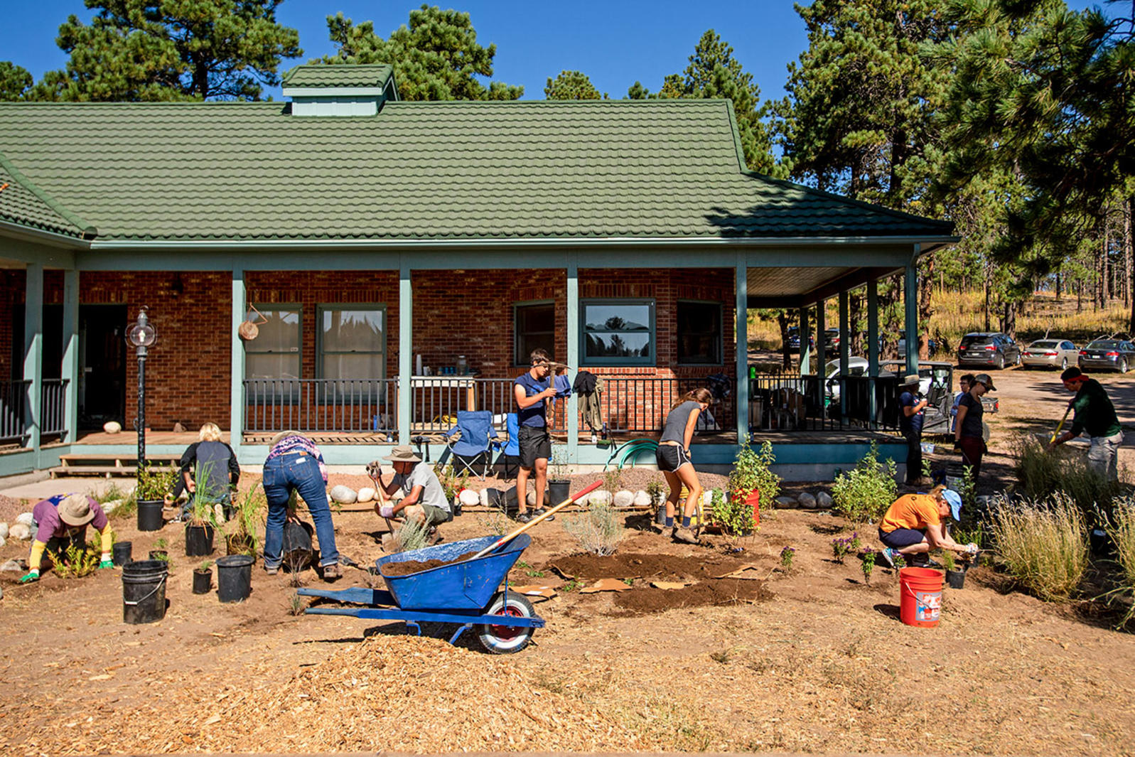 A Habitat Hero planting event at Kiowa Creek Ranch in September of 2019.