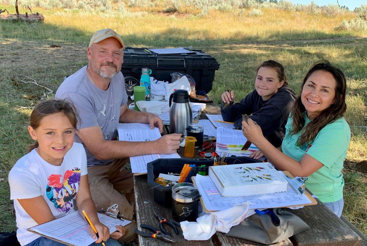 The Downey Family at the Keyhole banding station.